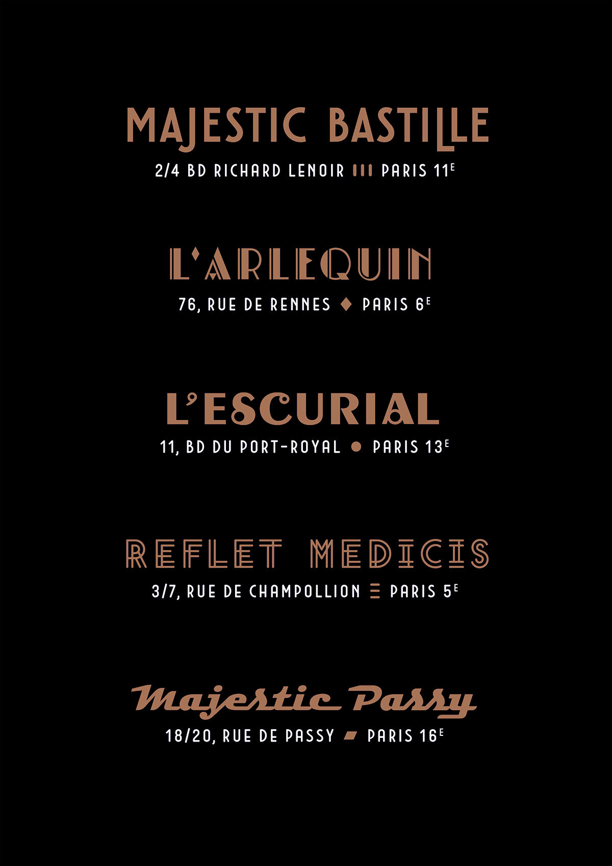  – Enseignes de cinéma